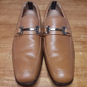 Vionic Monroe Toffee Orthaheel Mens Loafer Dress Shoes